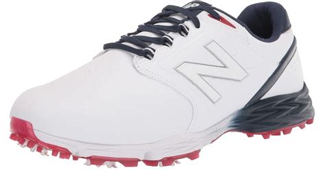 New Balance Leather Striker V3 Golf Shoe in White/Blue/Red (White) for ...