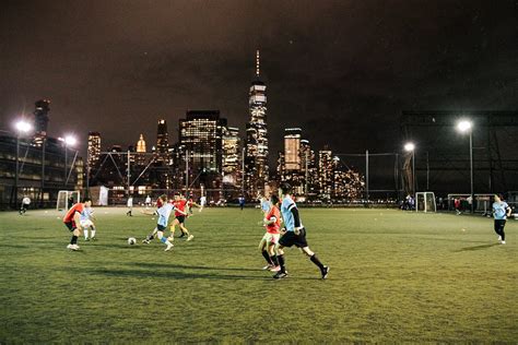 Play Soccer in Manhattan's West Village at Pier 40 Rooftop — NYC Footy