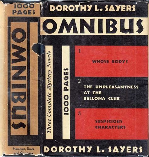 Books and Art: Dorothy L. Sayers Omnibus. Dorothy L. Sayers. New...