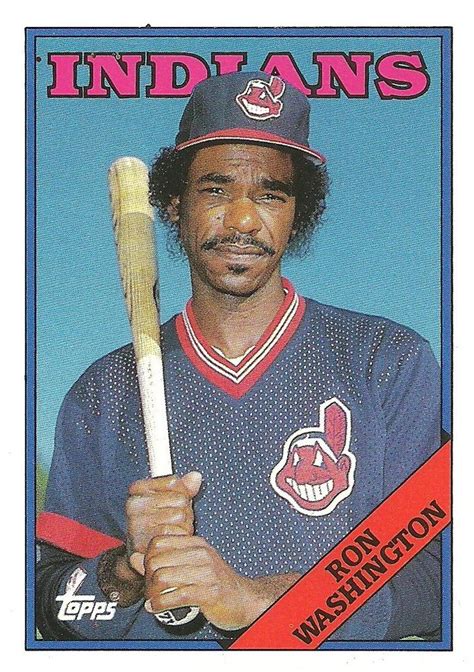 Ron Washington 1988 Topps Baseball Card - 1980s Baseball