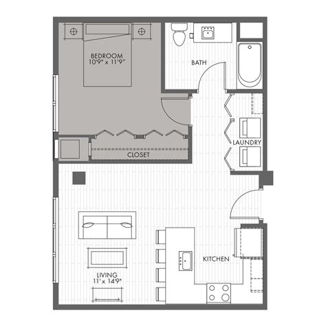 One Bedroom Floor Plan With Dimensions | www.resnooze.com