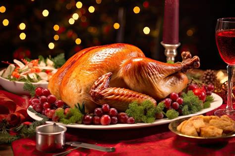 Premium Photo | Christmas turkey dinner