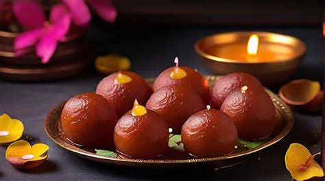 Premium Photo | Photo Gulab Jamun Indian Traditional Sweet Diwali ...