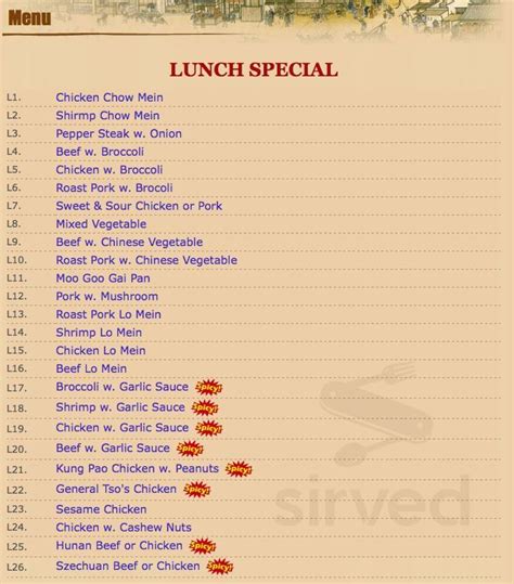 Golden Buffet menus in Midland, Michigan, United States