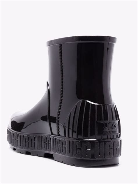 UGG Black Drizlita Ankle Rubber Rain Boots | Browns