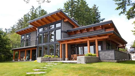 Modern Beachfront Timber Frame - Island Timber Frame | Architecture ...