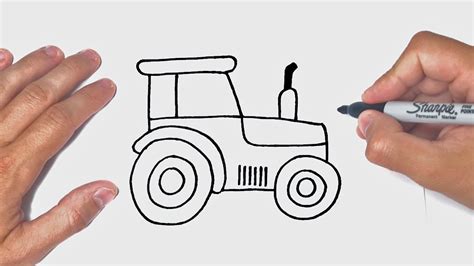 How to draw a Tractor Step by Step