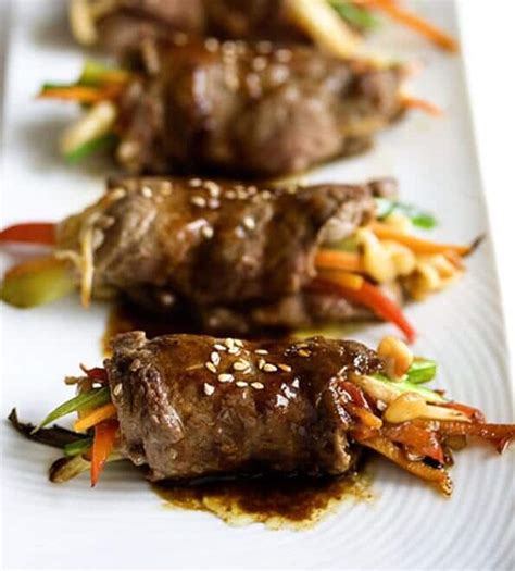 Asian Pan Seared Steak Rolls Recipe - Steamy Kitchen Recipes