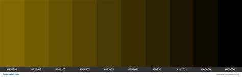 Shades XKCD Color poo #8f7303 hex