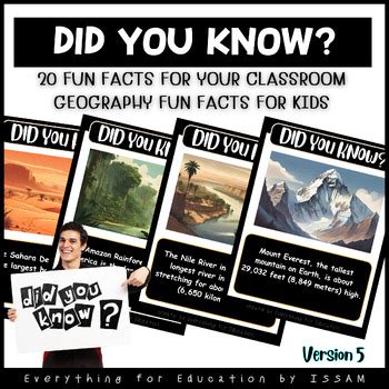 Did You Know? 20 Fun Facts For Your Classroom V5 {Geography Fun Facts ...