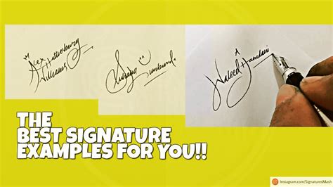 The Best Signature Examples For You || How to Draw Custom Signature ...