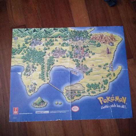 Pokemon Red And Blue Map - Maping Resources