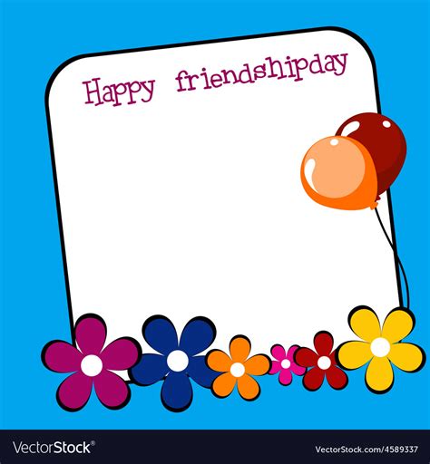 Friendship day background Royalty Free Vector Image