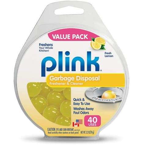 Plink Lemon-Scented Garbage Disposal Cleaner and Deodorizer, Includes ...