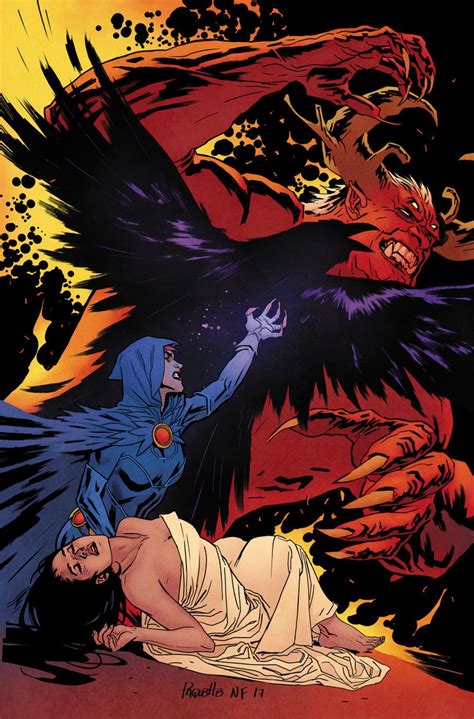 Raven vs Trigon by YANICK PAQUETTE | Raven teen titans, Raven comics ...