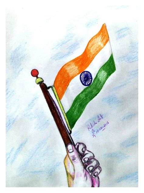 Indian National Flag Drawing Pictures ~ Flag Indian National India ...