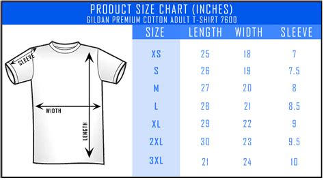 As Colour T Shirt Size Chart - AS BHUI