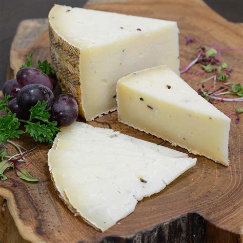 Sheep Milk Cheese with White Truffles - Aged 6 Months | Gourmet Food Store