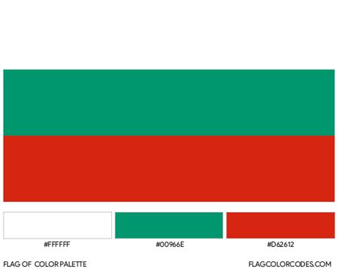 Bulgaria flag color codes