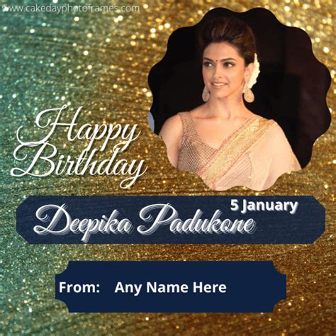 Deepika padukone birthday wishes greeting card with name pic ...