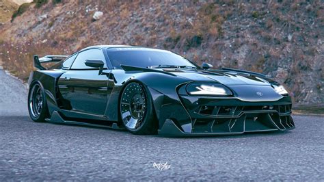 Toyota Supra MK4 with Lamborghini Centenario inspired widebody kit!