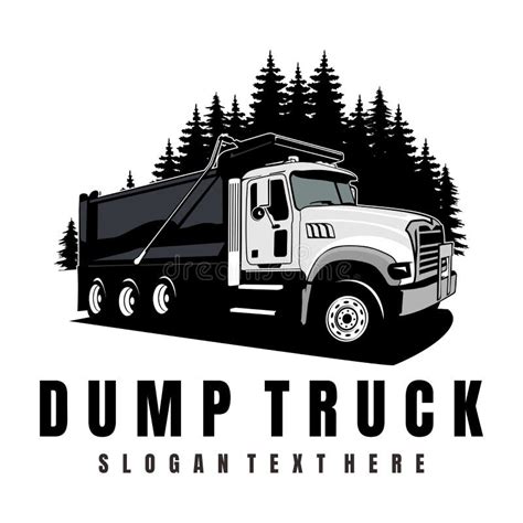 Dump Truck Logo Design Icon Stock Vector - Illustration of icon ...