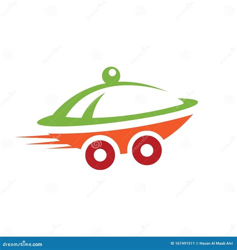 Food Delivery Logo Design Template. Stock Vector - Illustration of ...