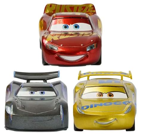 Disney Pixar Cars Cars 3 Pullback Die Cast Jackson Storm, Lightning ...