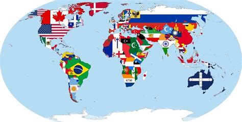 Flag Map of World by GUILHERMEALMEIDA095 on DeviantArt | Banderas del ...