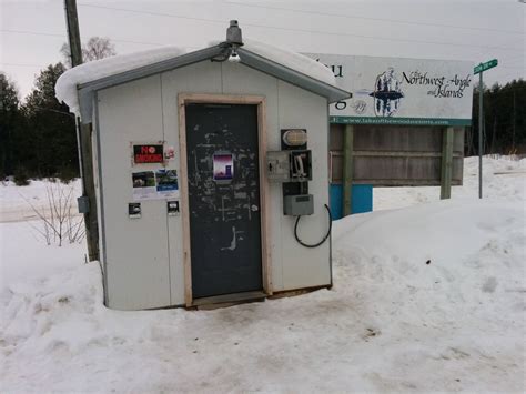 Jim's Corner in the Northwest Angle, MN. A small shack with two video ...