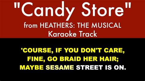 "Candy Store" from Heathers: The Musical - Trio Karaoke Track with ...