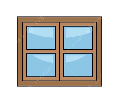 Window Cartoon Vector Symbol Icon Design Banner Element Wood Vector ...