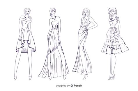 Share 85+ fashion illustration sketches templates latest - seven.edu.vn