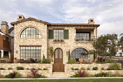 Breathtaking stone-clad Tuscan villa with elegant details in California