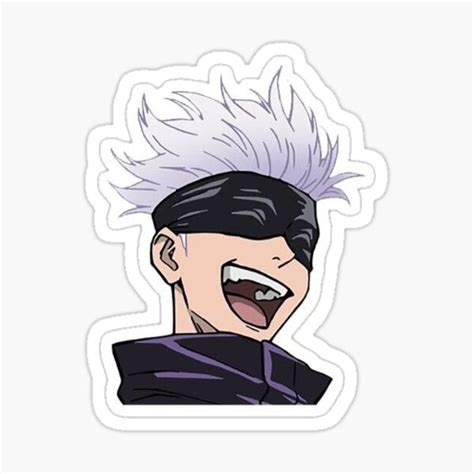 "Gojo Laugh" Sticker for Sale by JoshGuerra | Redbubble