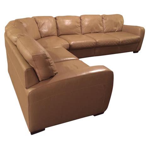 Natuzzi Leather Sectional Sofa | Chairish