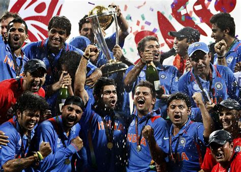 India celebrate winning the World Cup | ESPNcricinfo.com