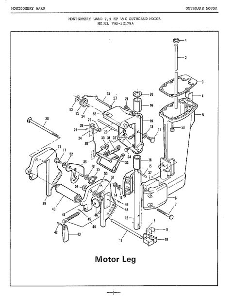 Motor Parts: Outboard Motor Parts Diagram