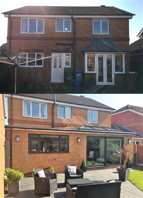 Before & After Single Storey Extension | House extensions, Single ...