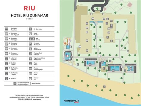 Riu Cancun Map