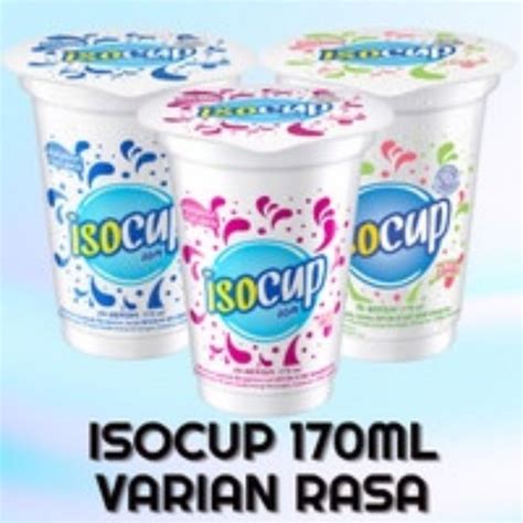 Jual minuman isotonik isocup varian rasa 170 ml isi 24 | Shopee Indonesia