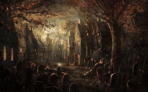 Halloween Graveyard Wallpapers - Top Free Halloween Graveyard ...