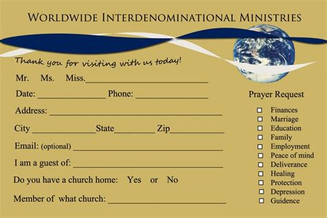 8 Church Connection Card Templates - EvangelismCoach.org