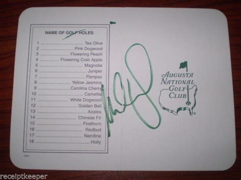 Augusta National Golf Club scorecard: Pictures, total yardage, Masters ...