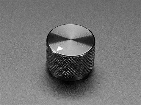 Anodized Aluminum Machined Knob - Black - 20mm Diameter : ID 5527 ...