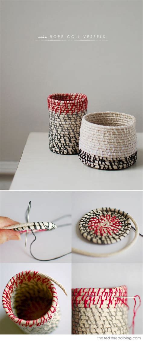 A Woman's Haven: Idea File: DIY Rope Baskets