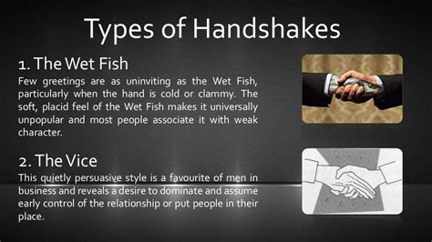 Handshakes and their types