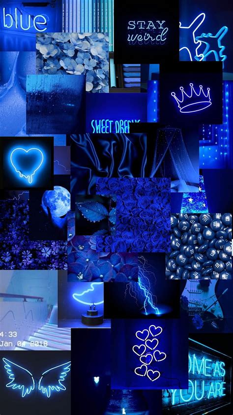 Aesthetic Collage Dark, dark blue collage HD phone wallpaper | Pxfuel