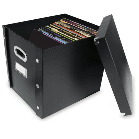 Snap-N-Store Vinyl Records Storage Box with 13 Count Record Guides ...