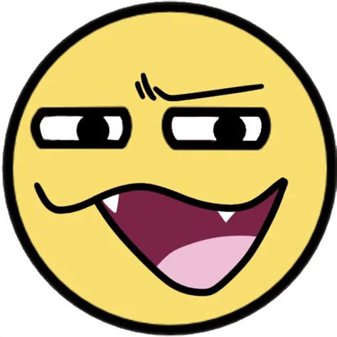 Happy Face Icon, Scene Pfp, Face Ok, Plain Black Background, Anime ...